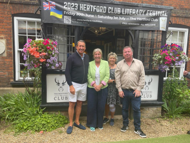 Julie Marson MP attends Hertford Club Literary Festival